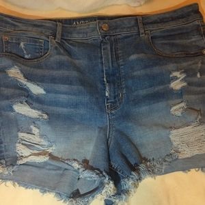 American eagle distressed shorts
